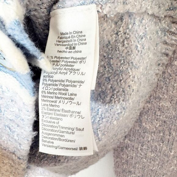 J. CREW Marled Sweater Lady Jacket Lilac Seascape White Cardigan Women’s Size XS - Picture 8 of 10